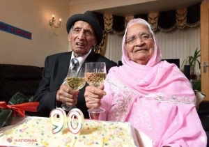 Cel mai longeviv CUPLU din lume a împlinit 90 de ani de căsnicie