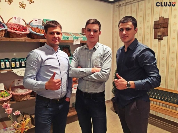 AFACERE // Trei tineri din R. Moldova au dus „BUCURIA” la Cluj: SUCCES din prima zi