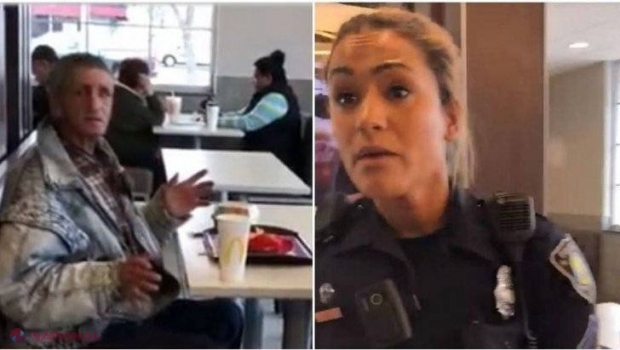 I-a cumpărat mâncare unui cerşetor la un fast-food, dar a venit poliţia…
