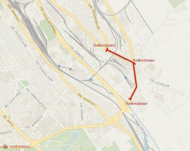 IMPORTANT // Circulația rutieră de la intersecția a trei străzi din capitală, SISTATĂ