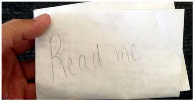 A găsit o scrisoare în aeroport cu mesajul: „Citeşte-mă!”. Iată ce s-a întâmplat 