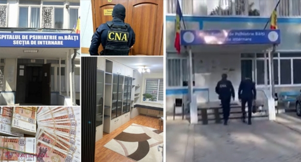 Directorul Spitalului de Psihiatrie din Bălți, vizat într-un dosar PENAL privind delapidarea bugetului instituției. Ofițerii CNA au descins cu PERCHEZIȚII la instituția medicală