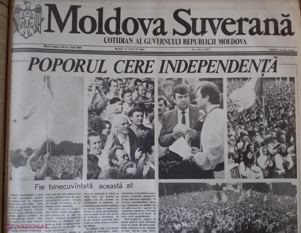 RETROSPECTIVĂ // 32 de ani de la proclamarea independenței R. Moldova: De la rezoluția cu privire la suveranitatea RSSM, crearea mișcărilor separatiste de la Comrat și Tiraspol, până la independența votată ca pas intermediar pentru Unirea cu România