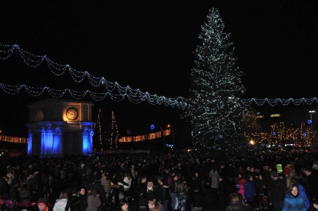 Chișinăul aprinde luminițele de sărbătoare
