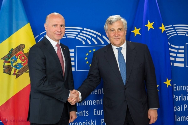 Premierul Filip şi spicherul Candu au avut o întrevedere cu preşedintele Parlamentului European