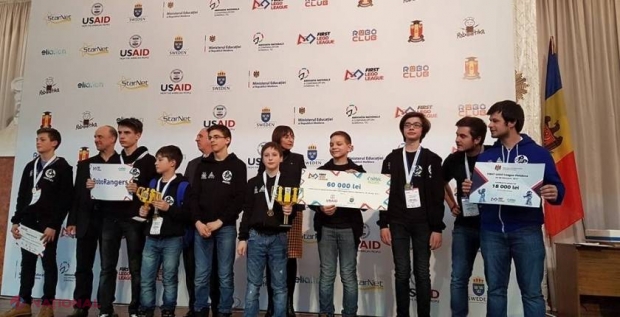 Un grup de copii din R. Moldova ne va reprezenta țara la Campionatul european First LEGO League: Au inventat o hrănitoare inteligentă pentru păsări