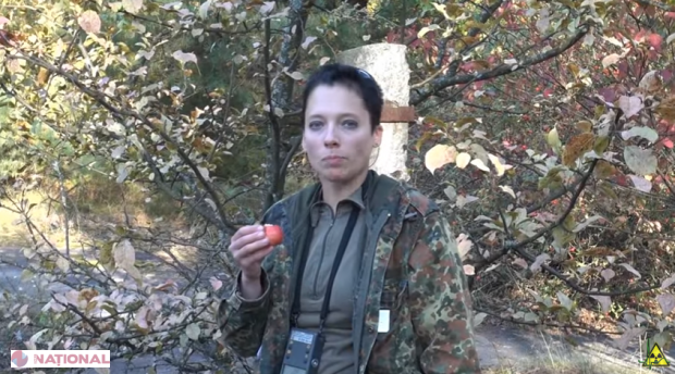 Video // O tânără a mers la Cernobîl. Acolo a mâncat mere şi a făcut experimente fără protecţie. Ce a urmat după este incredibil