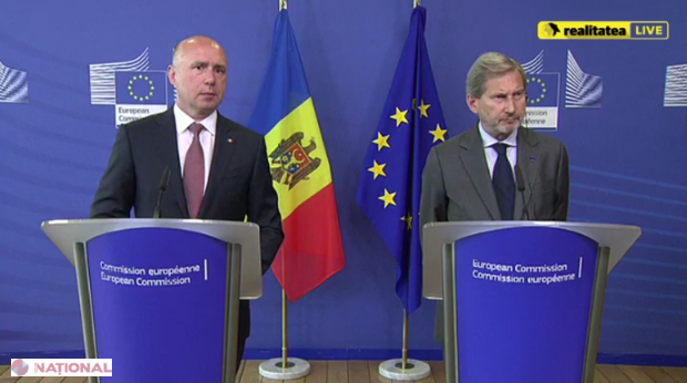 Premierul Filip, după întrevederea cu Johannes Hahn: „Procesele ce țin de domeniul politic și acordarea asistenței de către UE trebuie tratate separat”
