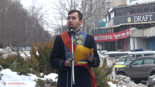 VIDEO // Alexandru Ioan Cuza, „prezent” la Chișinău în cadrul unei acțiuni cu prilejul împlinirii a 158 de ani de la Unirea Principatelor Române: „Vă poruncesc să fiți UNIȚI”