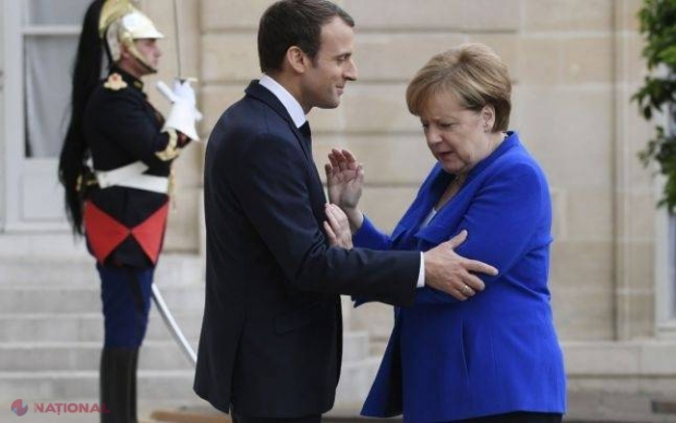 ANALIZĂ // Emmanuel Macron o pune pe Angela Merkel într-un con de UMBRĂ