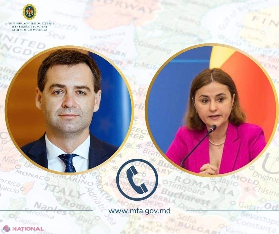 Discuție între miniștrii de Externe de la Chișinău și București: ,,România va fi în continuare principalul avocat al republicii noastre în procesul de aderare la Uniunea Europeană"