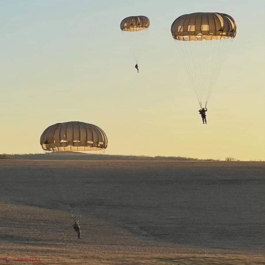 Comandamentul SUA în Europa și Africa, exercițiu cu militarii din R. Moldova: Salturi cu parașuta şi trageri de luptă din armamentul de infanterie 