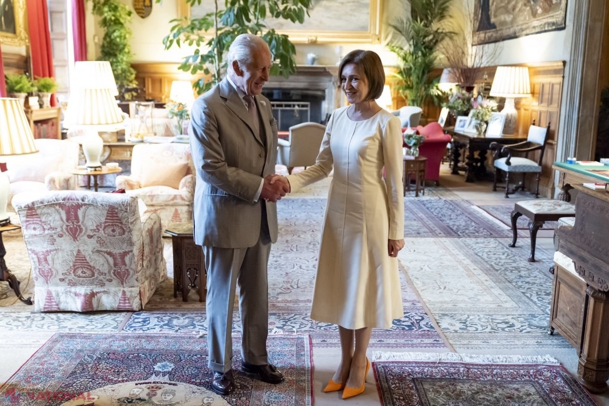 Maia Sandu, primită de Regele Charles al III-lea​: „Sprijinul Regatului Unit al Marii Britanii și Irlandei de Nord ne dă încredere să mergem cu hotărâre înainte pe calea democrației”