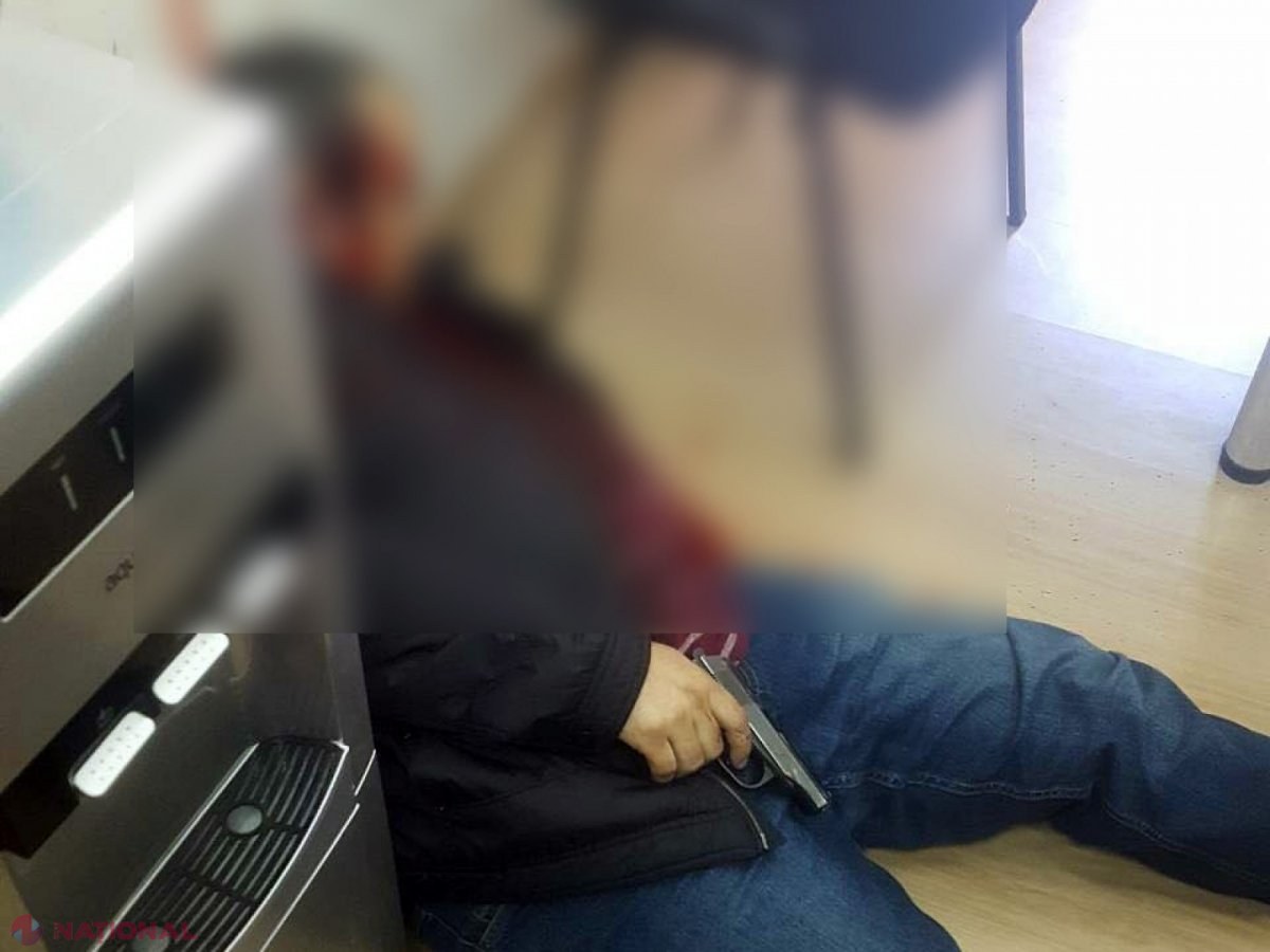DETALII despre cazul bărbatului care s-a ÎMPUȘCAT astăzi în sediul unei companii din Chișinău: Nu a întors un credit și urma să rămână cu familia pe drumuri