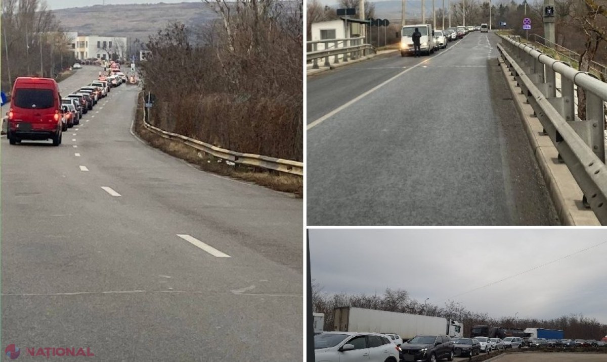 FOTO // PTF Leușeni - Albița și PTF Sculeni - Sculeni, luate cu asalt de cetățenii care își doresc să ajungă în România. Cozile se întind departe de punctele de recepționare a actelor