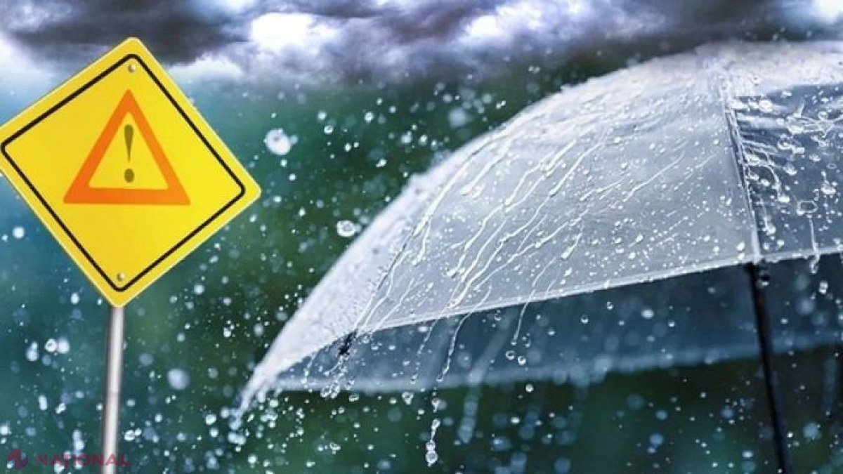 METEO // Cod GALBEN de ploi și vânturi puternice și Cod PORTOCALIU de inundații: Ce maxime vom avea în ultima săptămână din martie