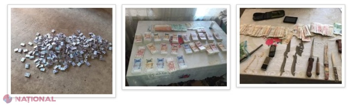 VIDEO // O grupare care vindea marijuana, DESTRUCTURATĂ: Captură impresionantă a oamenilor legii - droguri, peste un milion de lei, zeci de mii de euro și arme albe