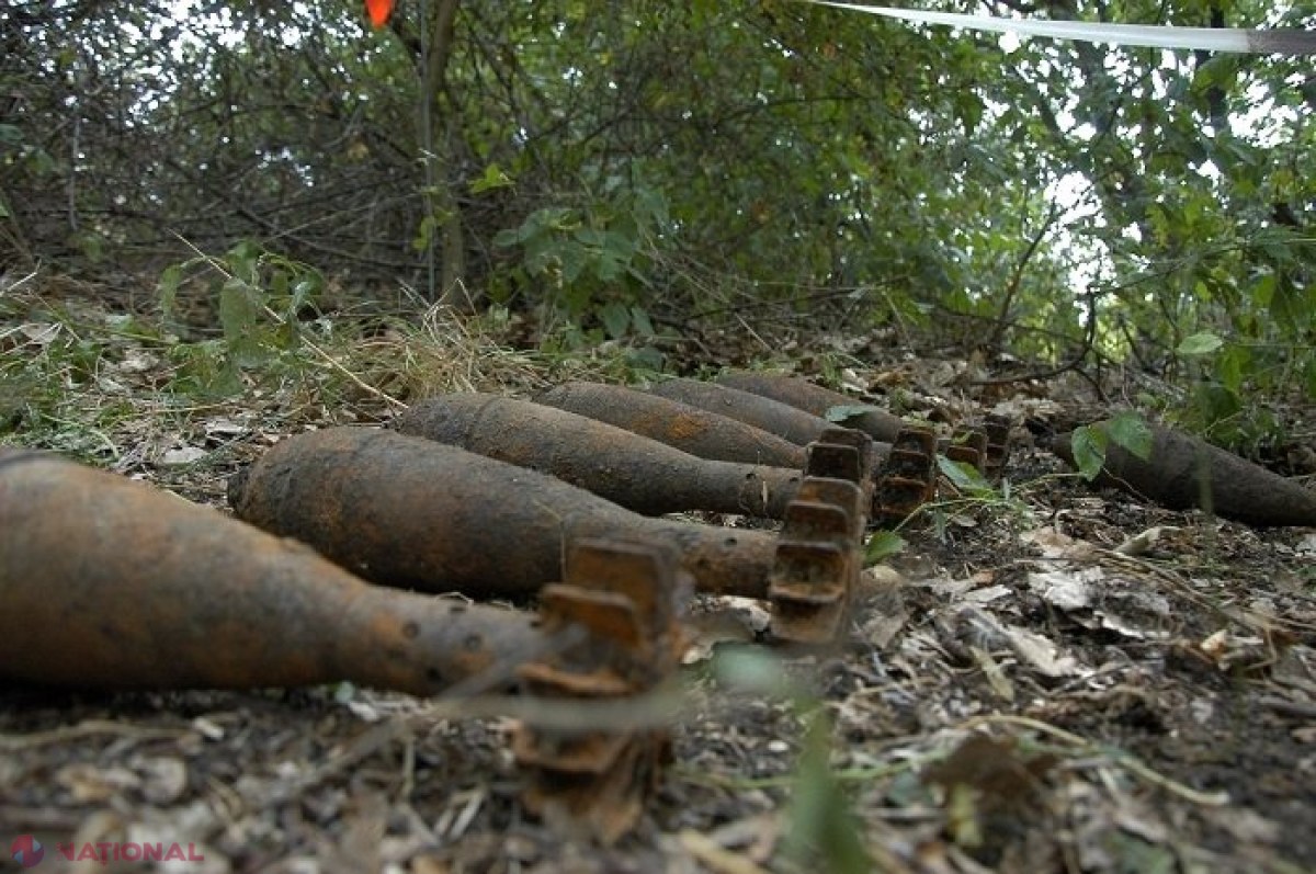 BOMBĂ de circa 500 de kg la Coșnița: Geniștii Armatei Naționale au ridicat obiectul și l-au dus la poligonul de la Bulboaca