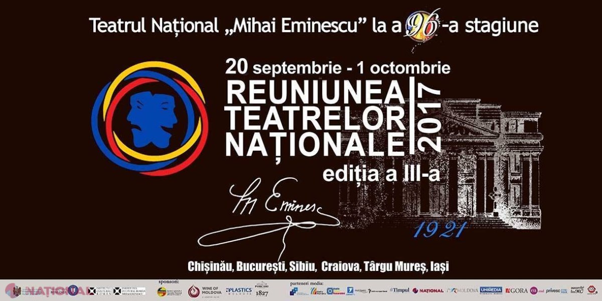PROGRAM // Reuniunea Teatrelor Naționale, ediția a treia: 25 de SPECTACOLE ale teatrelor din Chișinău, București, Târgu Mureș, Iași, Bălți, Cahul, Sibiu și Craiova