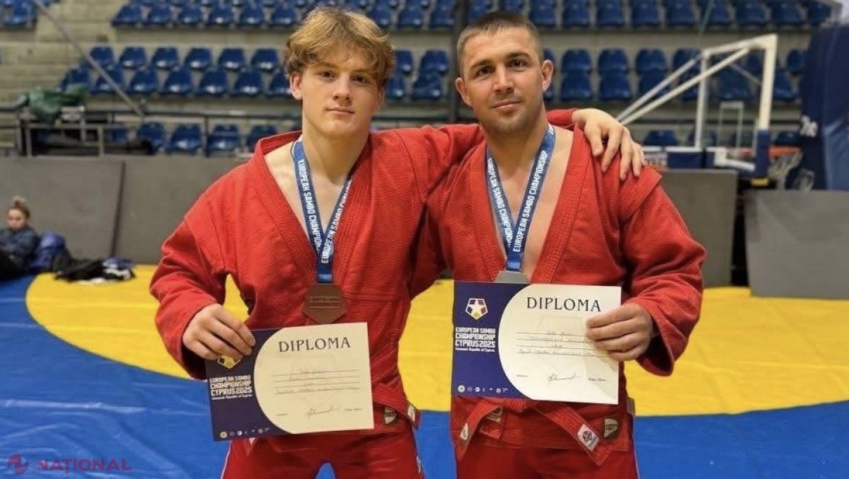 Sportivii moldoveni strălucesc cu trei medalii la Campionatul European de sambo desfășurat în Cipru
