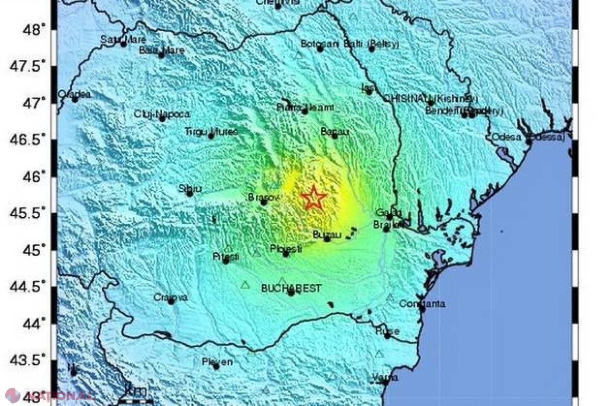 Încă un CUTREMUR în Vrancea. Vezi ce magnitudine a avut