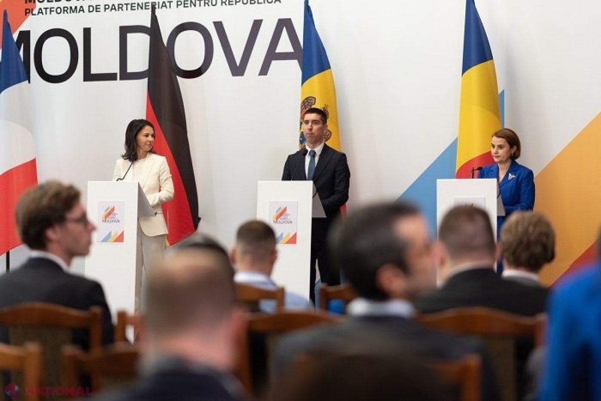 Germania va ajuta R. Moldova să facă față RĂZBOIULUI hibrid purtat de Rusia. Annalena Baerbock: „Putin vrea să provoace haos și colapsul R. Moldova... Prin cumpărarea oamenilor și voturilor, vrea să provoace proteste stradale”