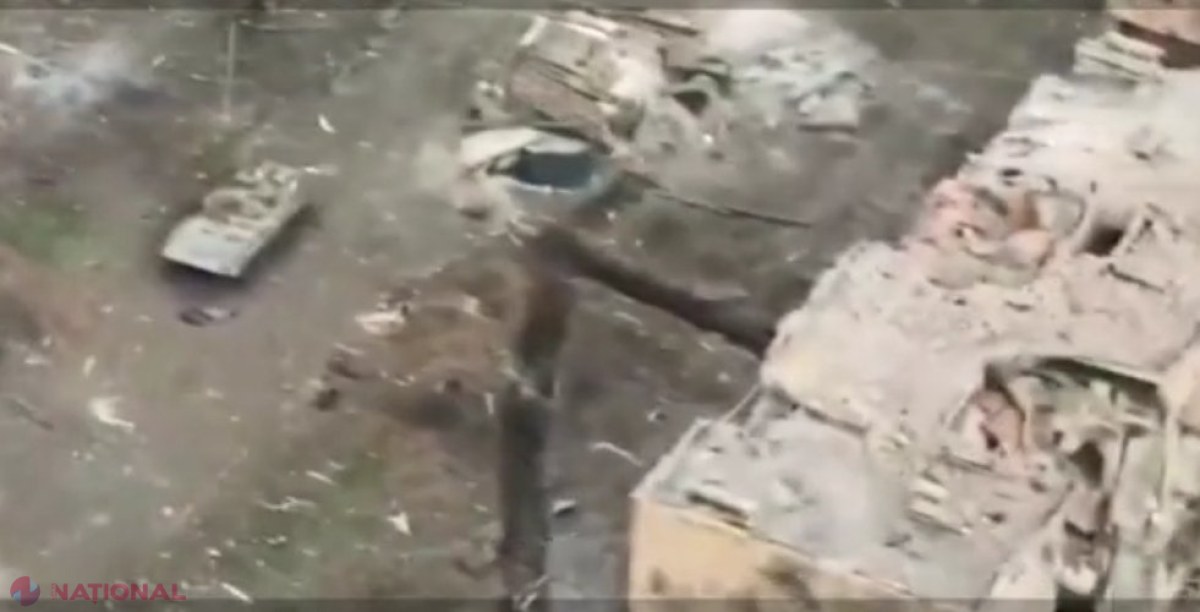 Imagini terifiante din dronă cu lupte ca-n Primul Război Mondial la Bahmut. Zeci de ruși morți pe străzi. Nicio clădire nu a rămas nebombardată