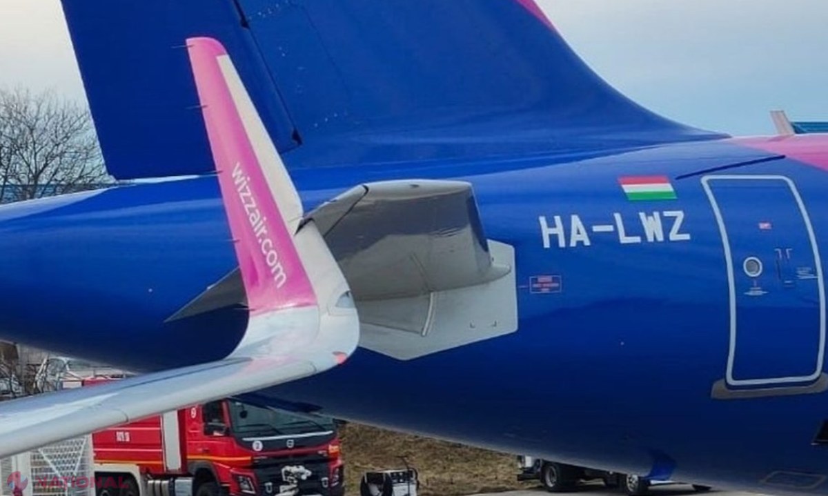 VIDEO // Două avioane ale companiei „Wizz Air” s-au ciocnit pe aeroportul din Suceava. Momentul coliziunii a fost surprins de un pasager