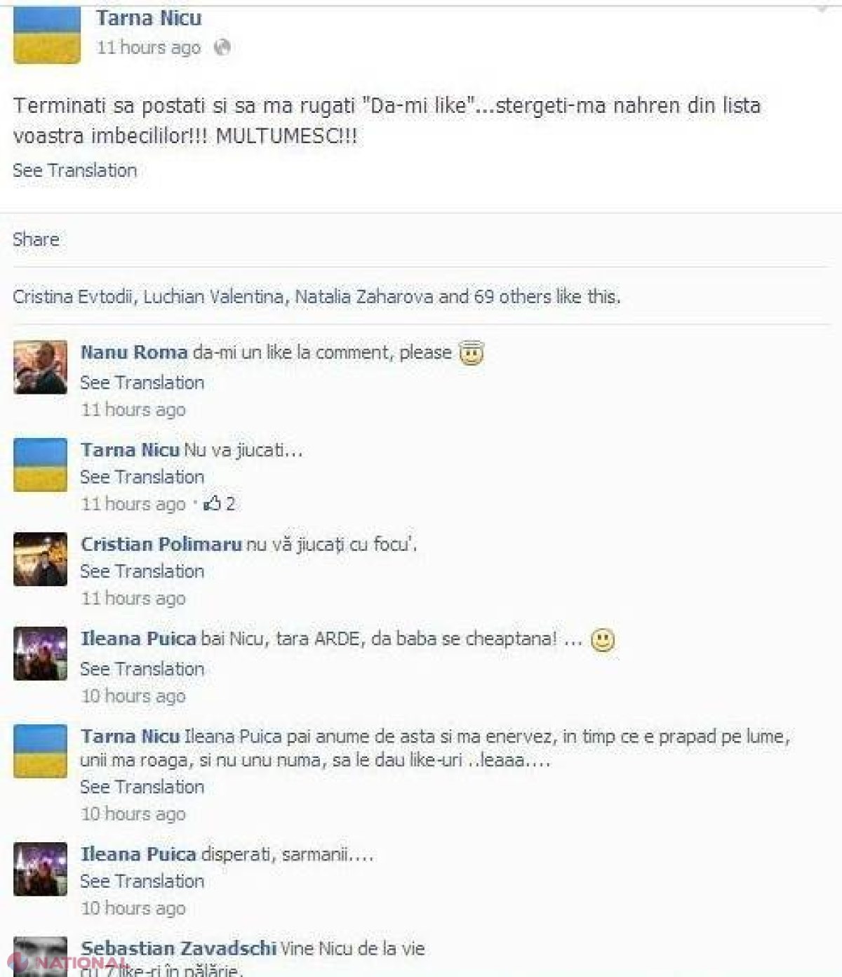FOTO // Nicu Țărnă, cuvinte dure la adresa prietenilor de pe Facebook! Află ce l-a deranjat