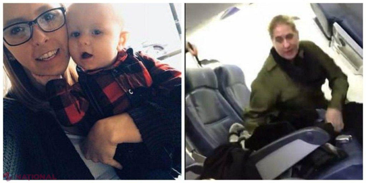 Gest REVOLTĂTOR al unei femei care nu voia să călătorească în avion, alături de o mamă și copilul ei!