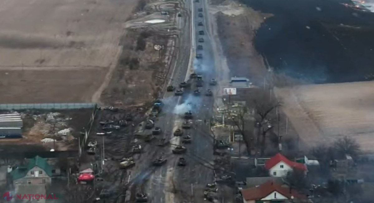 VIDEO // O nouă coloană de TANCURI rușești a fost DISTRUSĂ de armata ucraineană. „Comandantul a fost LICHIDAT”. Militarii rușii recunosc între ei, prin radio, pierderile grele