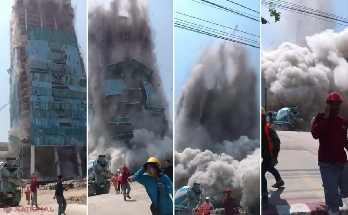 VIDEO // Imagini terifiante după cutremurul de 7,7 pe Richter în Myanmar. Bilanțul a depășit 1.600 de morți și 3.400 de răniți 