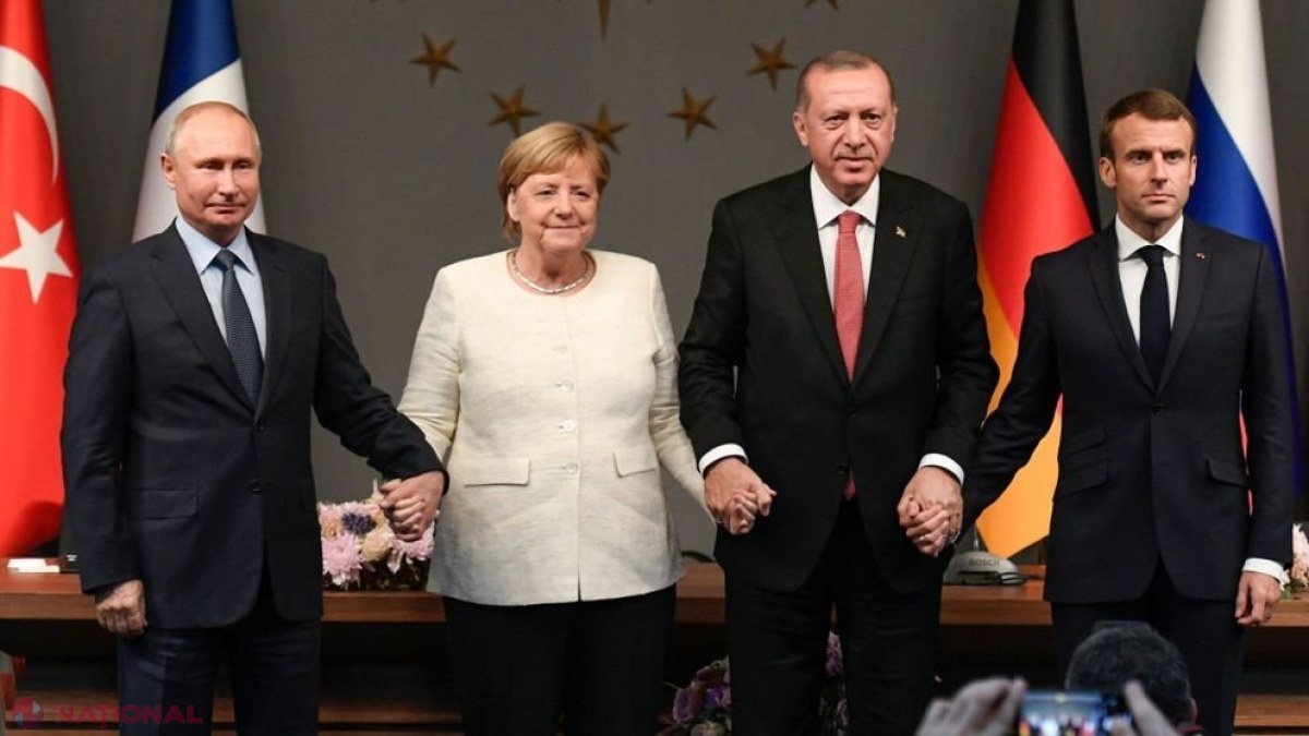 Summit MAJOR în Istanbul. Patru lideri mondiali, Putin, Erdogan, Macron şi Merkel, au decis: Cer o nouă CONSTITUŢIE