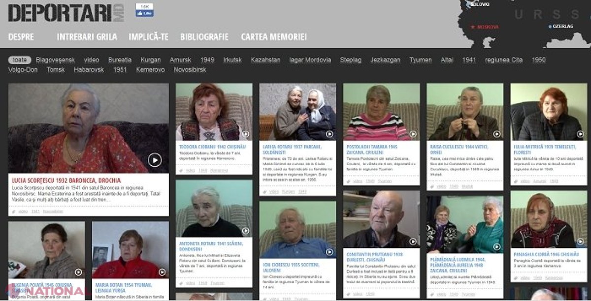 DEPORTARI.MD, un site cu mărturiile cutremurătoare ale basarabenilor deportați după ocuparea Basarabiei de către sovietici: „Au arestat-o pe mama. La opt ani, am vrut să fug. Ne-au luat și ne-au urcat în tren cu tăticu”