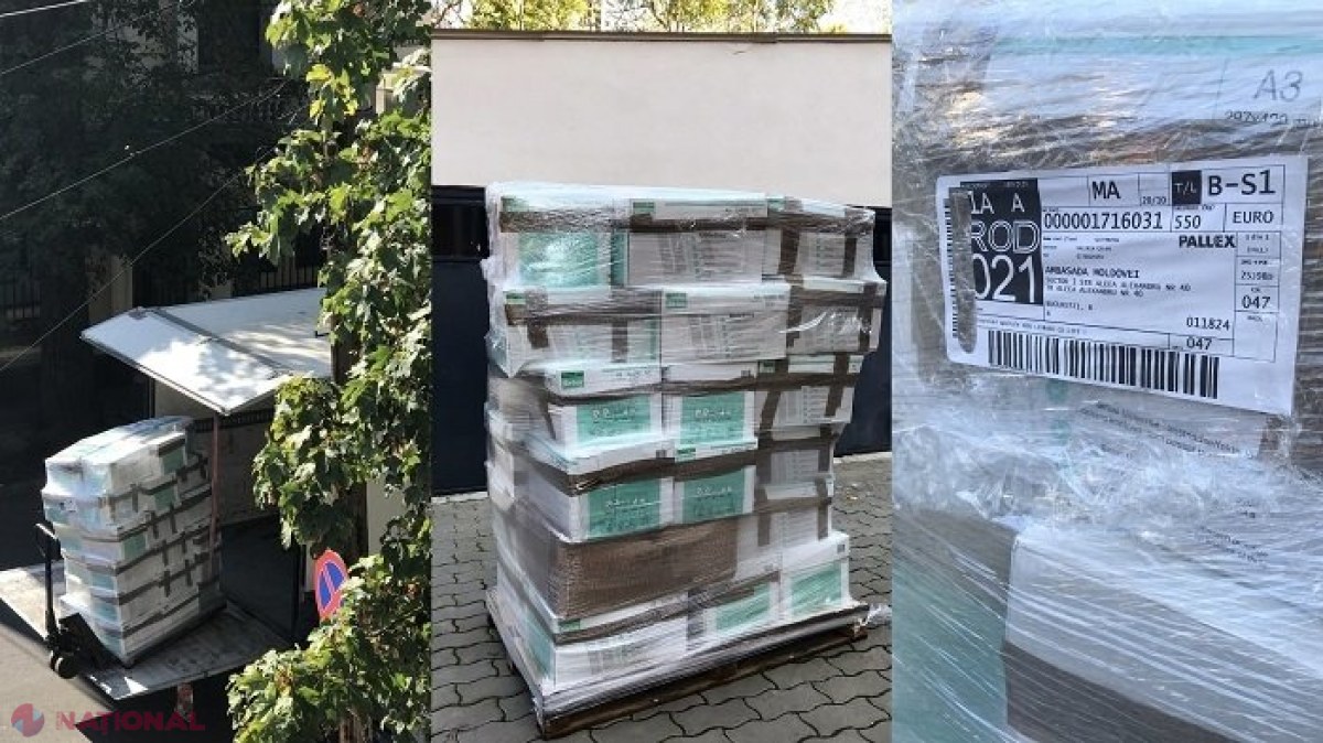 FOTO // Mai multe edituri din România au donat, prin intermediul Ambasadei R. Moldova la București, cărți și caiete de scriere în limba română