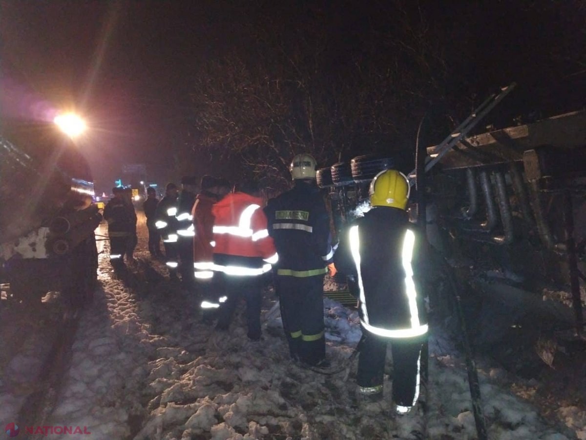 Explozia unui camion plin cu BENZINĂ, evitată în ULTIMUL moment lângă Vama Leușeni