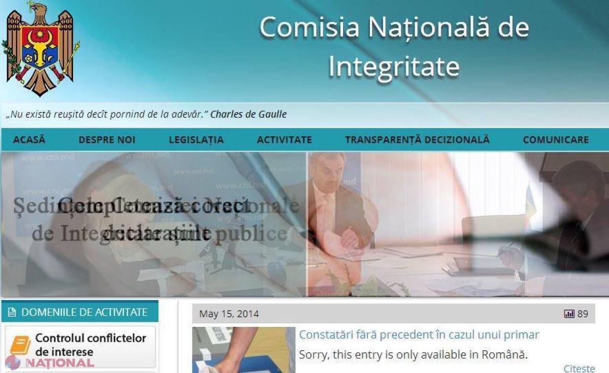 Veşnice PROBLEME tehnice // Informaţii INDISPONIBILE pe site-ul unei instituţii de stat