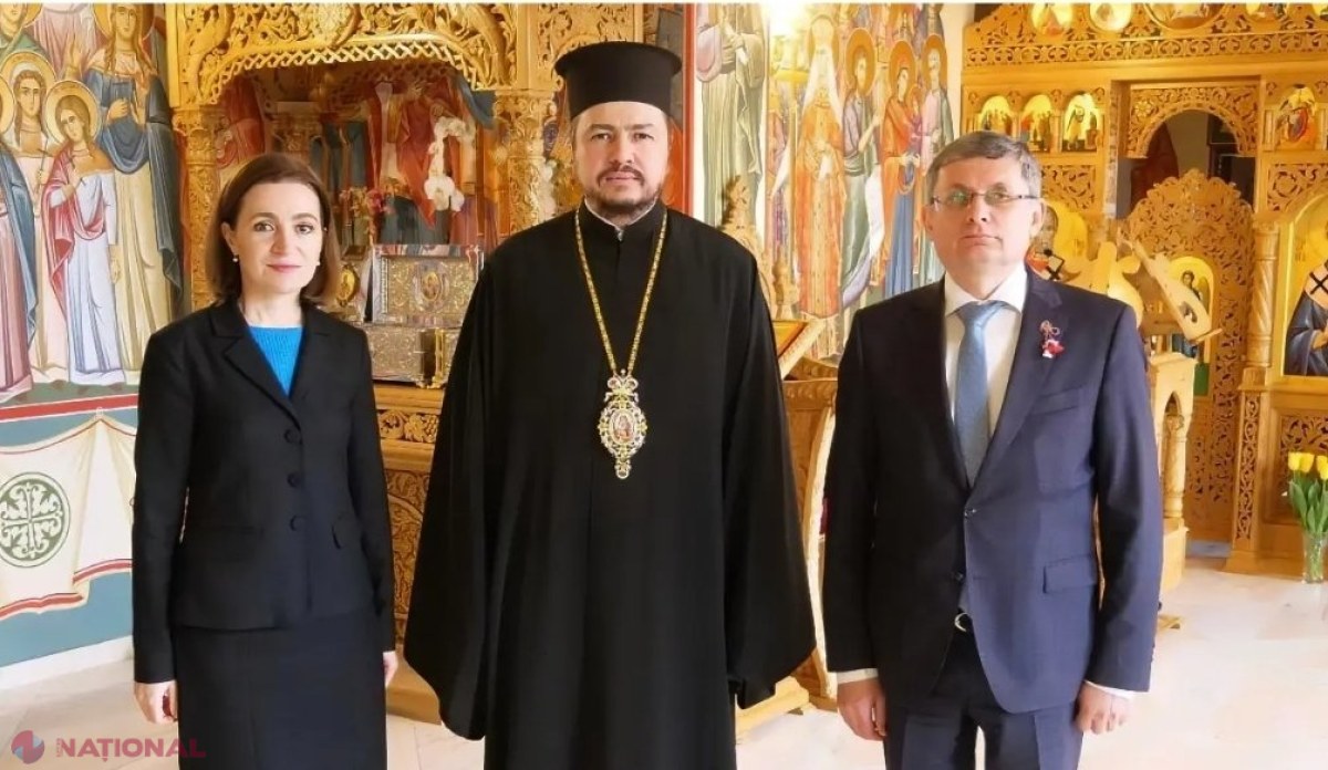 FOTO // Maia Sandu și Igor Grosu, în vizită la Episcopia Basarabiei de Sud. Șefa statului a primit în dar o ICOANĂ cu chipul Maicii Domnului, ocrotitoarea tuturor creștinilor