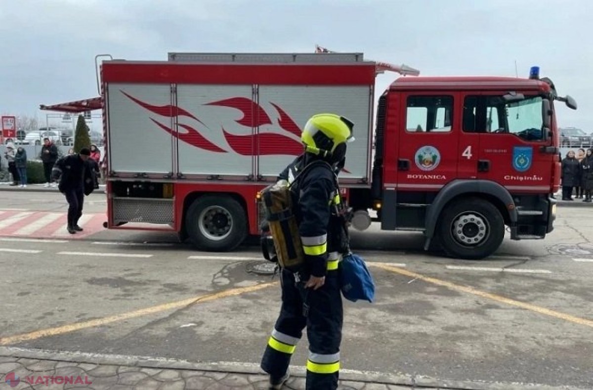 Alarma de INCENDIU, declanșată degeaba la Aeroportul Internațional Chișinău: Trei echipe de pompieri, la fața locului