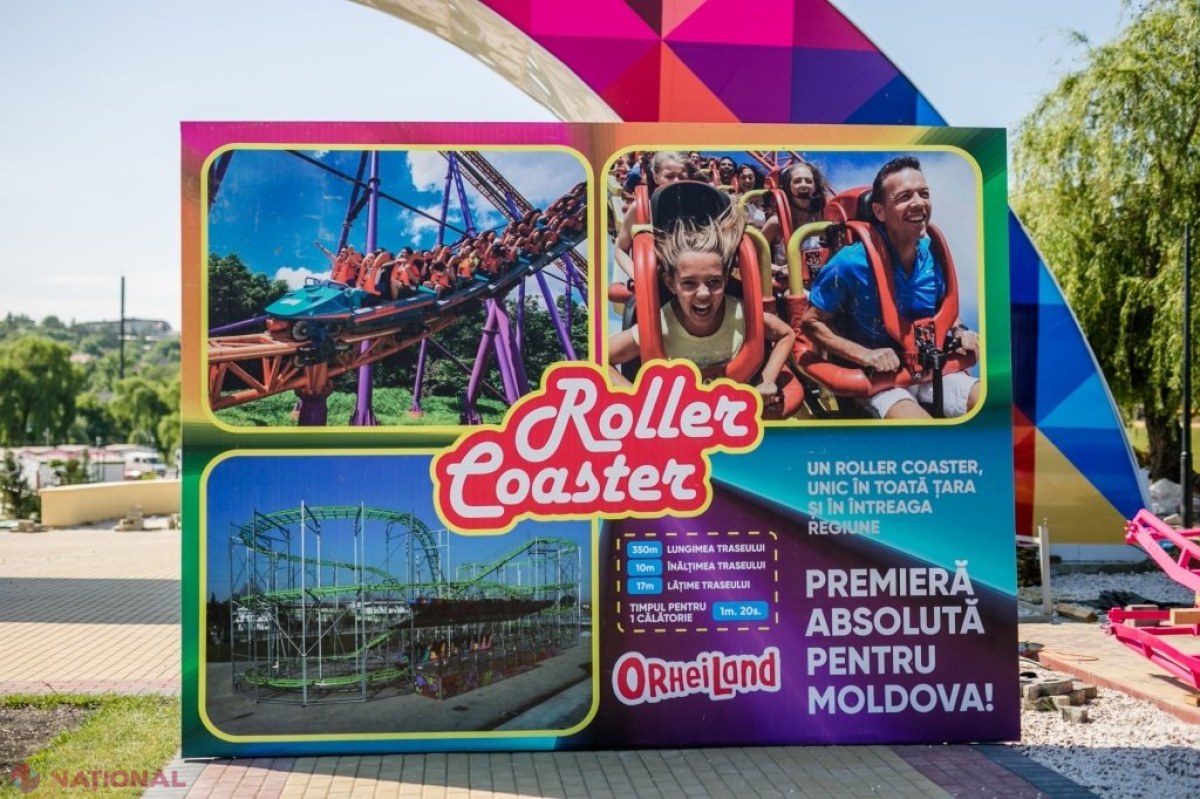 FOTO // Primele imagini cu roller-coasterul de la „OrheiLand”. Muncitorii au început montarea acestuia. INAUGURAREA va avea loc la 1 iunie