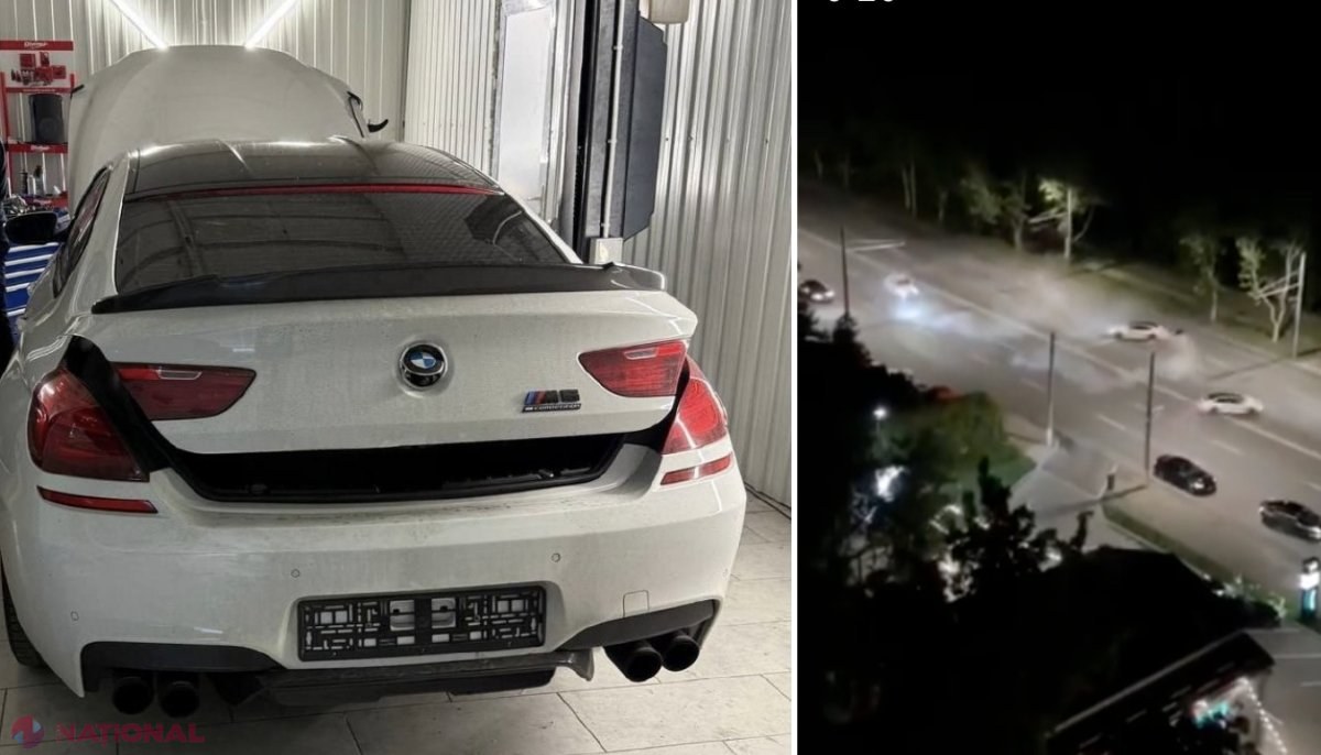 VIDEO // Cine sunt și ce pedepse riscă șoferii a trei BMW-uri, care au încins cauciucurile pe o stradă din sectorul Buiucani