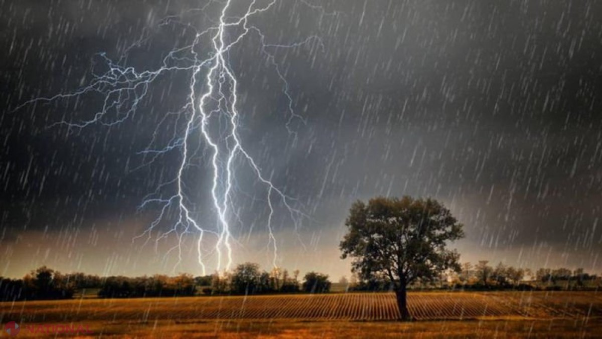 Sfârșit de săptămână sub Cod Galben de INSTABILITATE atmosferică. Sunt prognozate averse puternice și intensificări ale vântului