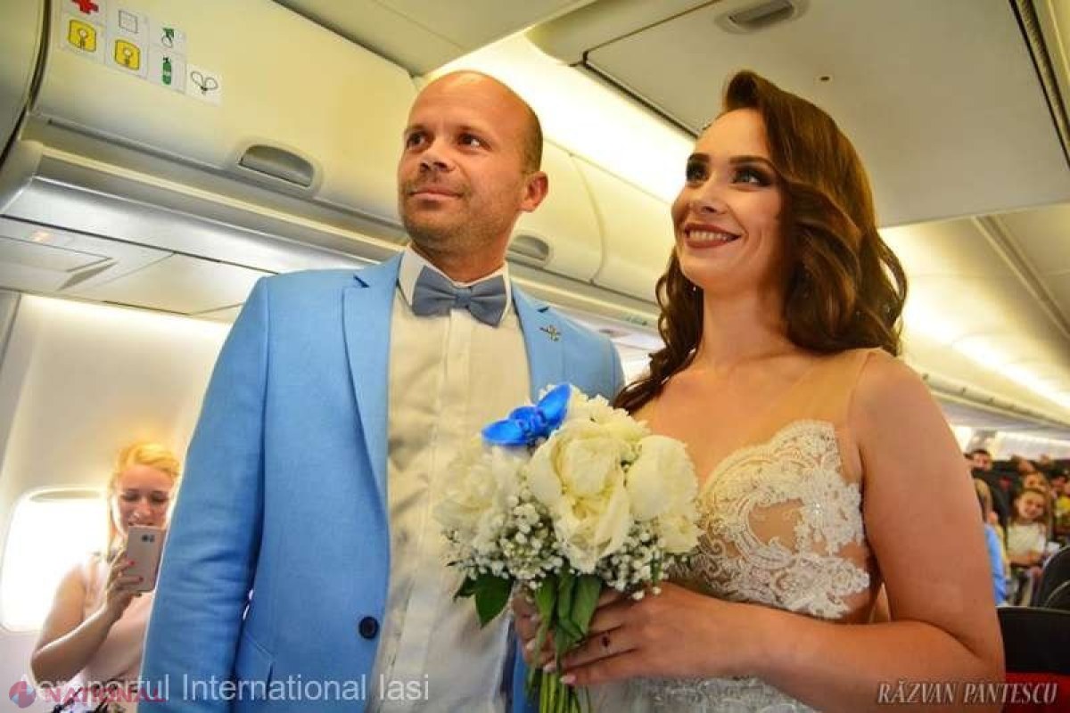 Nuntă în AVION, la Iași