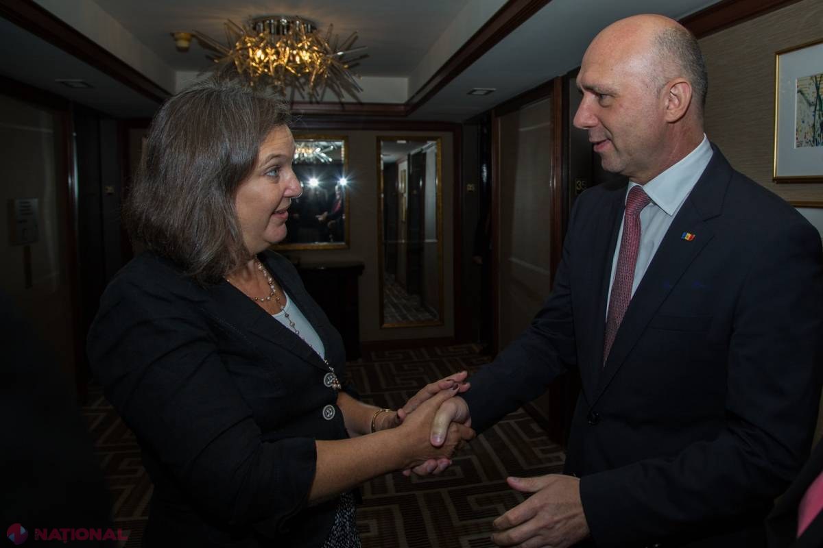 Victoria Nuland i-a cerut premierului Pavel Filip să îndeplinească toate condițiile FMI