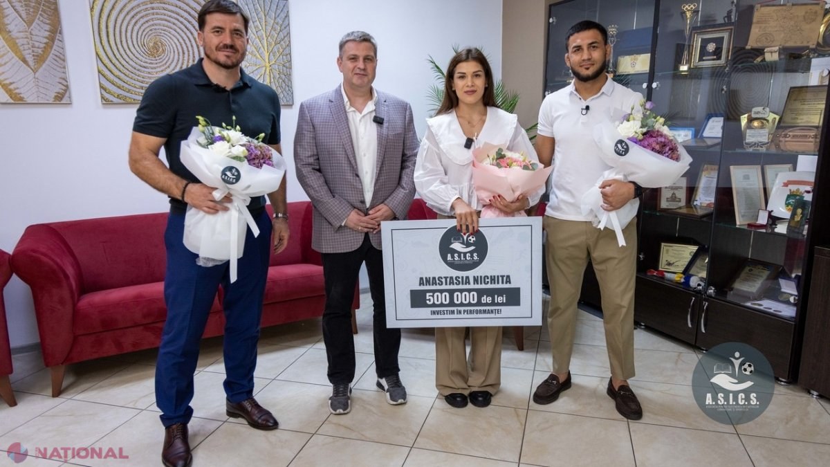 VIDEO, FOTO // A scris ISTORIE pentru R. Moldova la Jocurile Olimpice, iar acum e RĂSPLĂTITĂ pe măsură. Anastasia Nichita a fost premiată cu 500 000 de lei de către A.S.I.C.S.