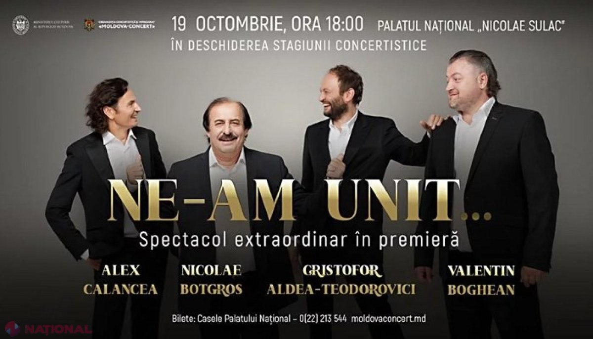 TITANII // Botgros, Boghean, Aldea-Teodorovici și Calancea, concert de zile mari împreună: „Ne-am UNIT” 