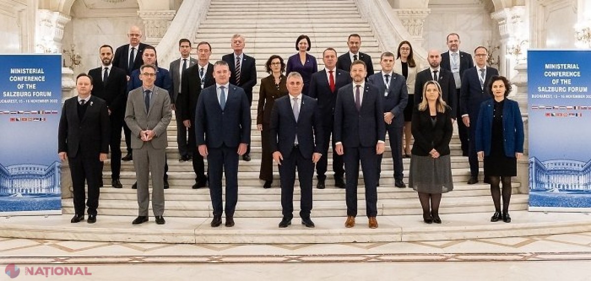Managementul migrației drept consecință a agresiunii ruse împotriva Ucrainei și menținerea securității în Europa, teme abordate la Conferința Ministerială a Forumului Salzburg, organizată la București: R. Moldova și-a împărtășit experiența 