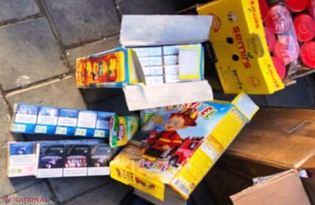 Sticle cu alcool și țigări, ascunse în cutii cu pufuleți, din R. Moldova spre Franța: Amendă de de trei ori mai mare decât valoarea mărfurilor, aplicată la vama Leușeni-Albița