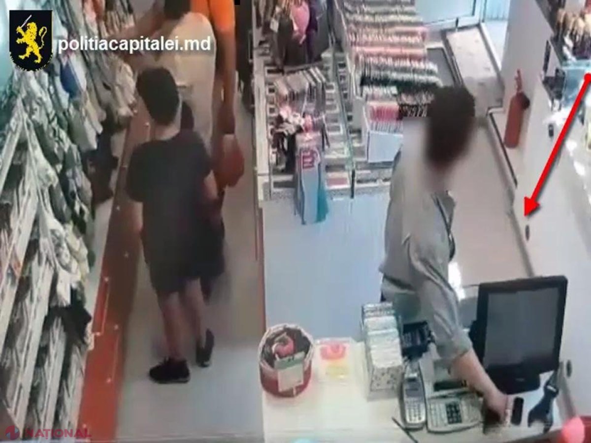 VIDEO // Cum fură un ins de 42 de ani un telefon, asistat de un minor: Riscă doi ani de închisoare