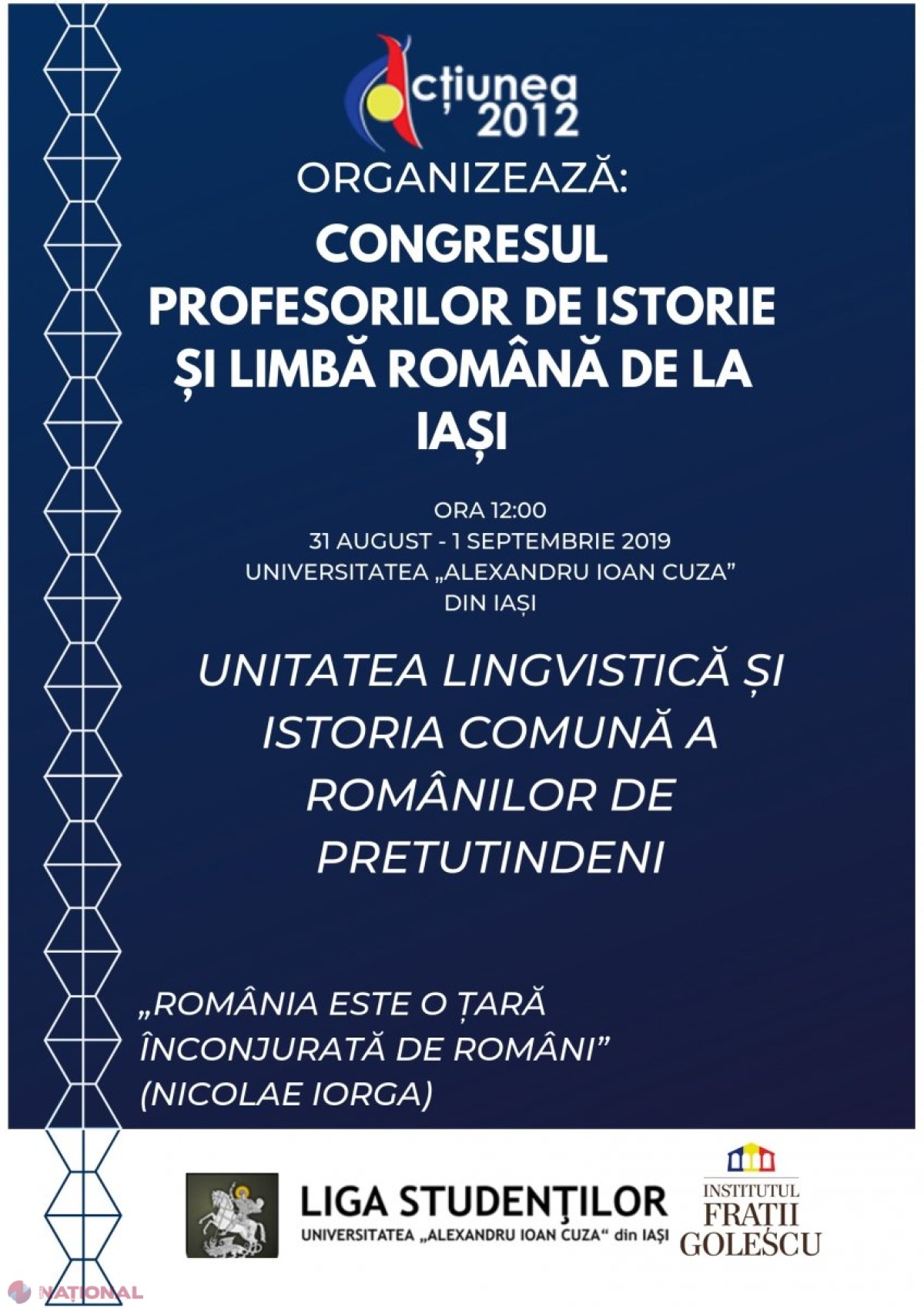 Congresul profesorilor de ISTORIE și LIMBĂ ROMÂNĂ, la Iași: Dascălii din R. Moldova, invitați să participe în zilele de 31 august și 1 septembrie 